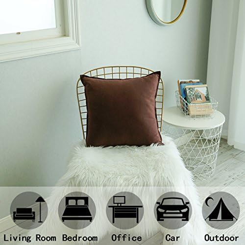 Jeanerlor Solid Cotton Linen Decoration Toss Throw Pillow Sham Cushion Case - Image 2