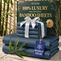 DECOLURE 100% Viscose Derived from Bamboo Sheets Full Size, Luxury 6 Pc Set by DECOLURE