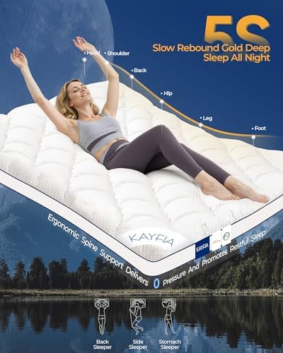 Kayfia 3 Inch Full Memory Foam Mattress Topper - Image 6