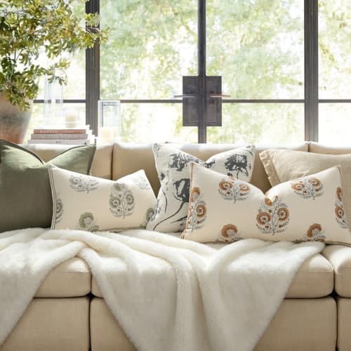YCOLL Vintage Floral 12x20 Lumbar Pillow Cover Pack of 1, Double-Sided - Image 2