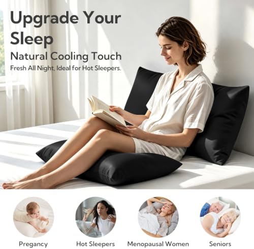 MR&HM King Pillowcase Set of 2, Cooling & Breathable - Image 2