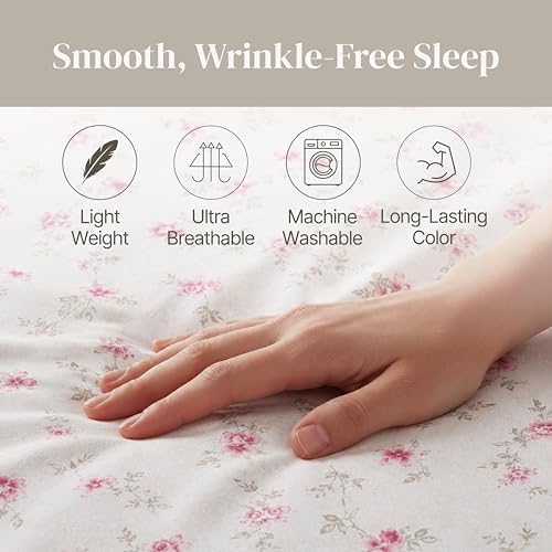 Modern Threads Printed 4-Piece Extra Soft Bedding Sheets & Pillowcase Set - Image 7