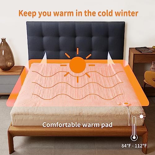Heated Mattress Pad Full Size, 6 Heating Levels, Machine Wash - Image 4