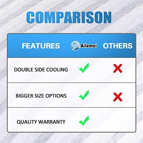 Ailemei Direct Cooling Pillowcase Set of 2, Double Sided - Image 6