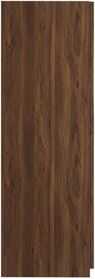 Pemberly Row Contemporary Wood Wardrobe Closet in Walnut Finish