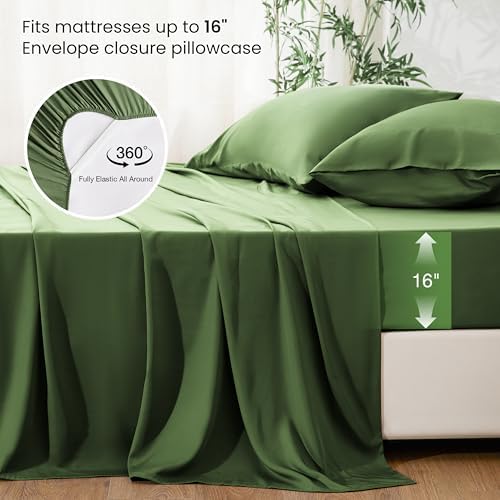 Love's cabin 3 Piece Twin XL Sheet Set, 100% Rayon Derived from Bamboo - Image 4
