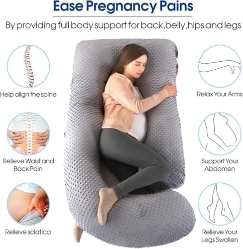 Pregnancy Pillows for Sleeping, U Shaped Full Body Maternity Pillow for - Image 3