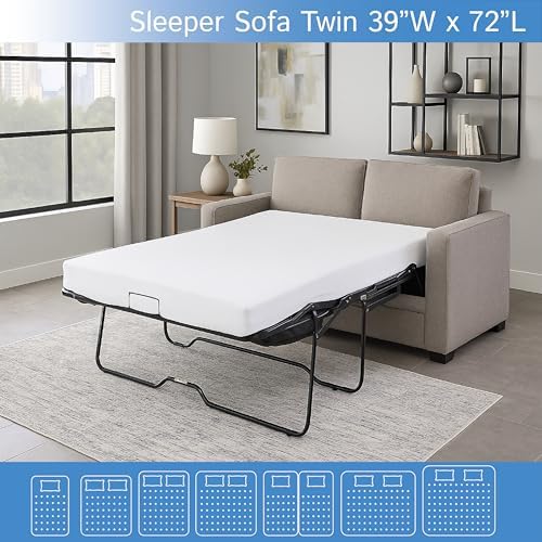 Sleeper Sofa Twin Size Mattress Protector 39" Wx72 Lx5 D - Image 2