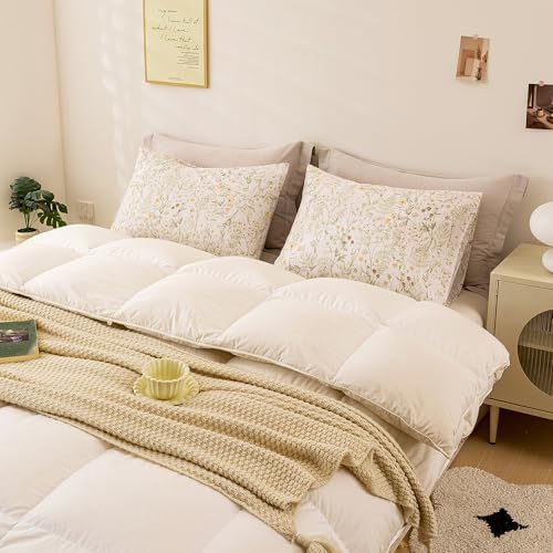 ECOCOTT Floral Pillowcases Standard Size 2 Pack, 100% Washed Cotton Pillow Cases - Image 5