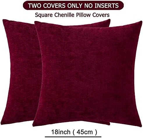 GAWAMAY Decorative Square Throw Pillow Covers 18"x18" Inch Set of 2, Super Soft - Image 6