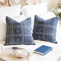 BlissBlush Decorative Throw Pillow Covers 20x20 Set of 2, Boho Textured by BlissBlush