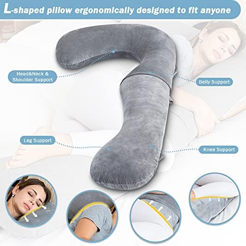 INSEN Pregnancy Pillow for Sleeping, Maternity Body Pillow for Pregnancy Women - Image 2