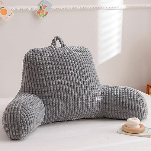 A Nice Night Grey 17" Bed Wedge Reading Pillows - Image 6