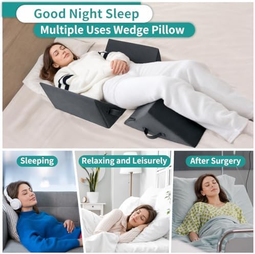 3PCS Positioning Wedge Pillow Set, Bed Wedges & Body Positioner - Image 2