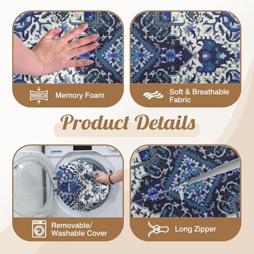 Knee Pillow for Back Sleeping – Half Moon Bolster Pillow for Under Knee While - Image 4