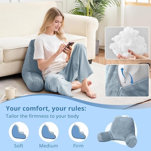 Sasttie Reading Pillow for Bed, Back Pillow for Sitting Up - Image 3