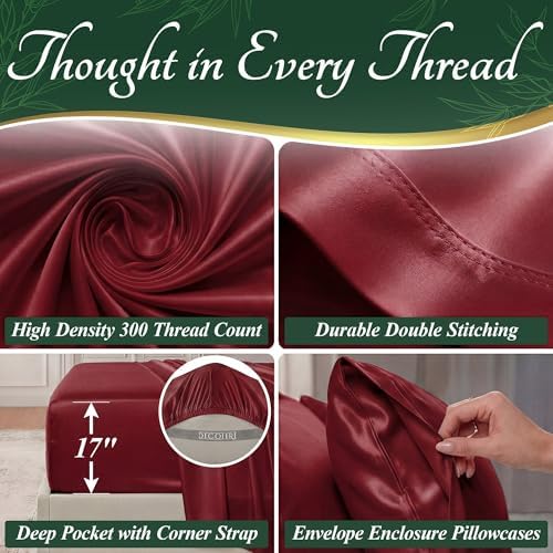 DECOLURE 100% Viscose Derived from Bamboo Sheets, Luxury 6 Pc Set - Image 4