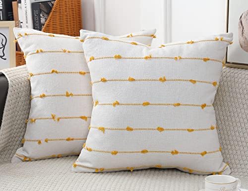 NUYECY Set of 2 Boho Throw Pillow Covers 28x28 by NUYECY