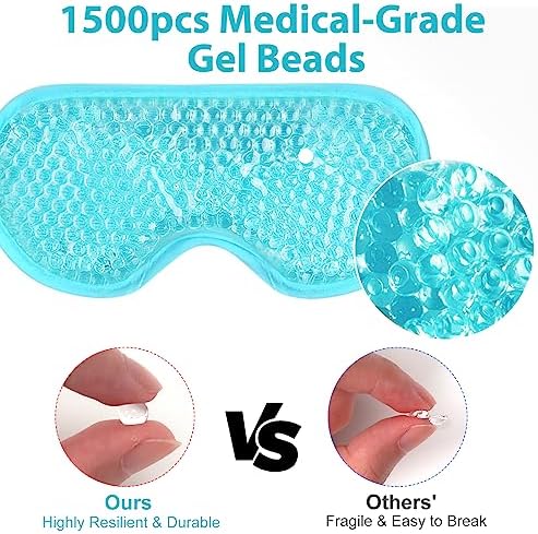 BeeVines Gel Eye Mask, Cooling Ice Masks - Image 6