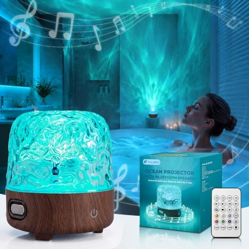 Waterproof Shower Mood Light with Bluetooth Speaker & Ocean Wave Projector by Unknown