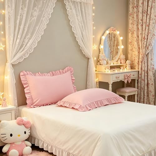 Ruffle Pillow Case King Size Set of 2 - Image 4