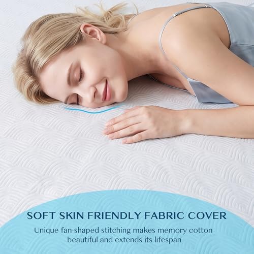 MASVIS 3 Inch Memory Foam Mattress Topper Twin Size, Ventilated Gel Mattress - Image 5