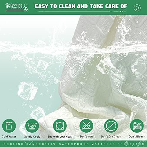 UNILIBRA King Waterproof Cooling Mattress Protector, Fits 8-21" Deep Pocket - Image 6