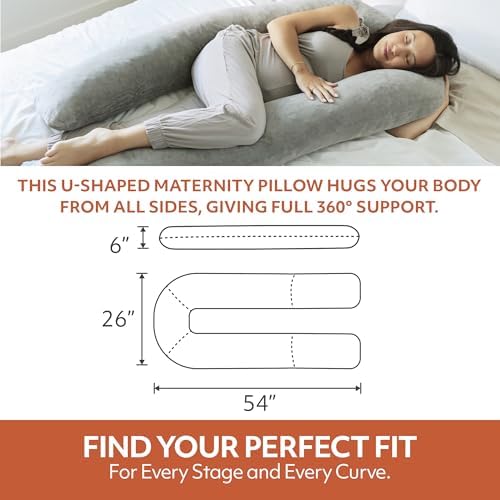 MedCline Pregnancy Pillow, Full Body Maternity Pillow - Image 6