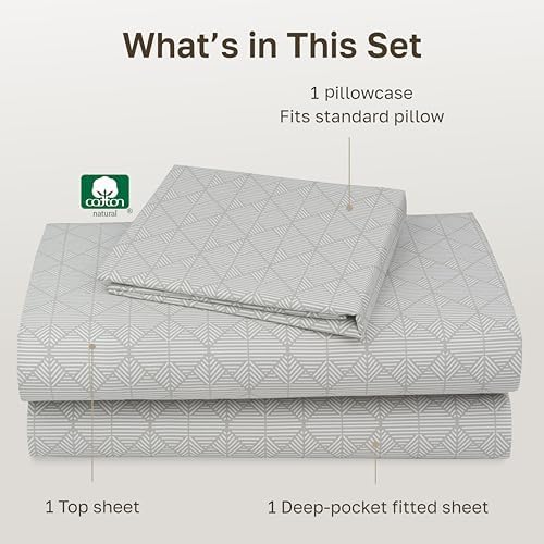California Design Den Soft 100% Cotton Sateen 3 Pc Twin/XL Sheets Set - Image 4