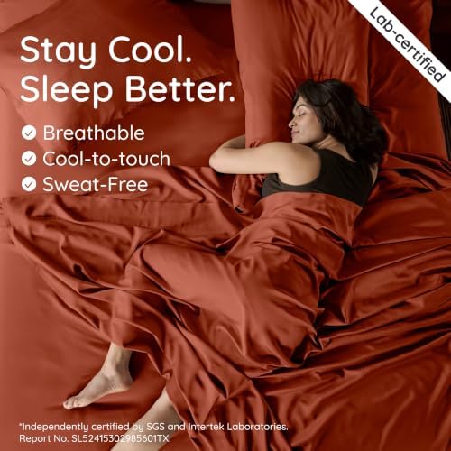 Bambaw 100% Viscose Derived from Bamboo Fitted Sheet Twin XL – Cooling Fitted - Image 3