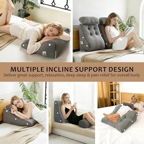 Wedge Pillow – Reading & Bed Rest Pillow - Image 4