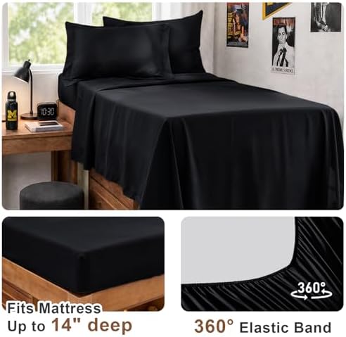 JOLLYVOGUE Twin XL Comforter Set, Ultra-Soft Bed in a Bag Twin XL Size 5 Pieces - Image 4