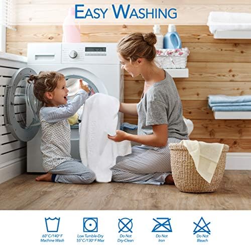 PlushDeluxe Bamboo Waterproof Mattress Protector, Twin XL Size, Ultra Soft - Image 4
