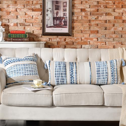 AmHoo Chenille Striped Textured Boho Throw Pillow Covers Aesthetic - Image 6