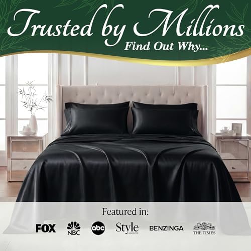 DECOLURE 100% Viscose Derived from Bamboo Sheets King Size, Luxury 6 Pc Set - Image 5