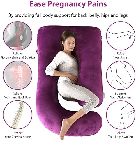BATTOP Pregnancy Pillows for Sleeping- U Shaped Full Body Maternity Pillow - Image 4