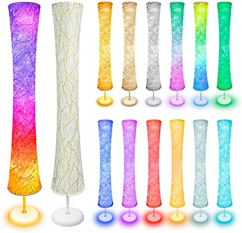 WORLD WIN 61'' RGB LED Corner Floor Lamp, Round with Disc Base - Image 2