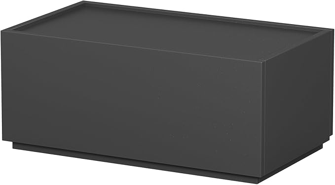 Stackable Storage Drawers, Wooden Drawer Storage Organizer, Modern Nightstands with Wooden Drawers, Small Storage Cabinet, Modular Design, Available in 2 Sizes for Versatile Use Black Large