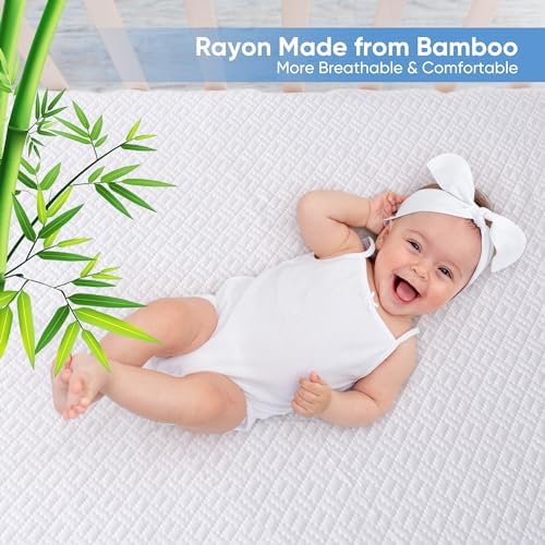 Hanherry 100% Waterproof Mattress Protector King Size, Mattress Cover 3D Air - Image 2