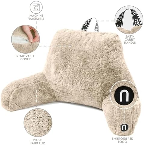 Nestl Fur Reading Pillow, Stylish Back Pillow - Image 4