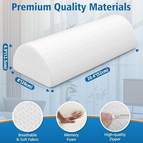Knee Pillow for Side Sleepers, Leg Pillow for Back & Sciatica Pain - Image 2