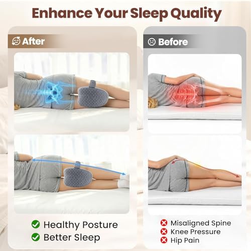 Memory Foam Knee Pillow for Side Sleepers - Image 5