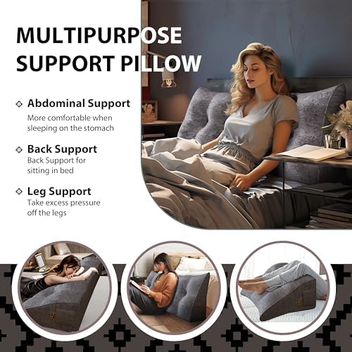 14 lbs Thickened Wedge Pillow Headboard Body Positioner Bed Wedge Pillow - Image 3