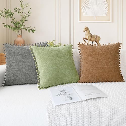 CaliTime Decorative Couch Throw Pillow Covers 20 X 12 Inches Sage - Image 5