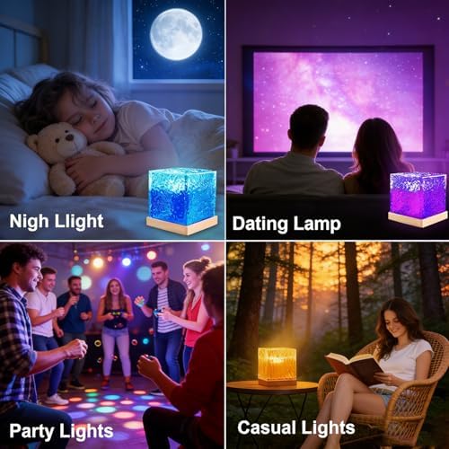 Ocean Wave Projector Light, 16 Colors Changeable Ocean Lamp with Remote, 3D Holographic Water Ripple, Romantic Ambient Lighting for Meditation, Relaxation, Bathroom, Night Light - Image 6