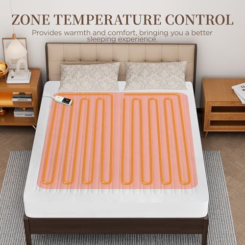 Texciting Heated Mattress Pad Twin Size, Bed Warmer - Image 3
