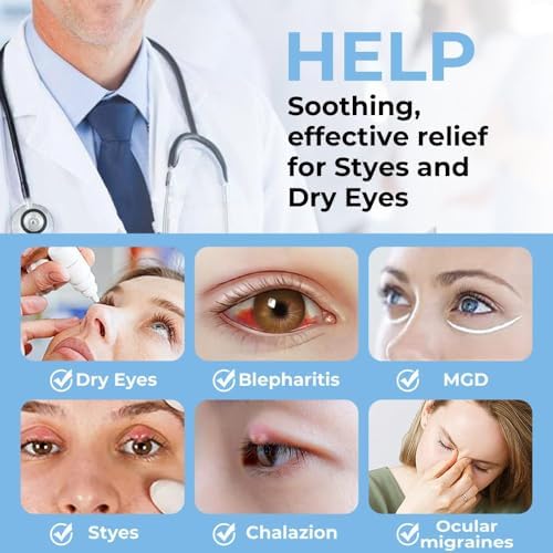 Aroma Season Heated Eye Mask for Dry Eyes, Warm Eye Compress - Image 2