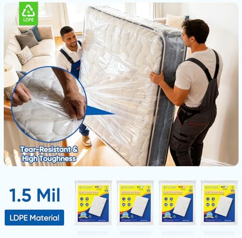 TICONN 1PK Plastic Mattress Bags - Image 7