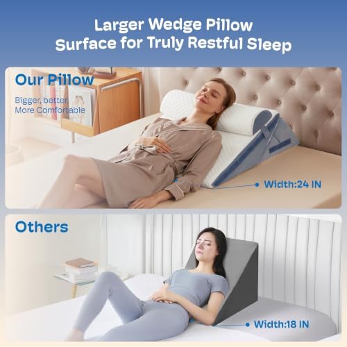 3PCS Wedge Pillow, Orthopedic Wedge Pillow - Image 5