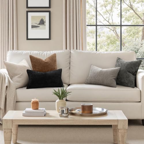 MIULEE Decorative Couch Throw Pillow Covers 22x22 in Golden Brown 2 Pack - Image 2